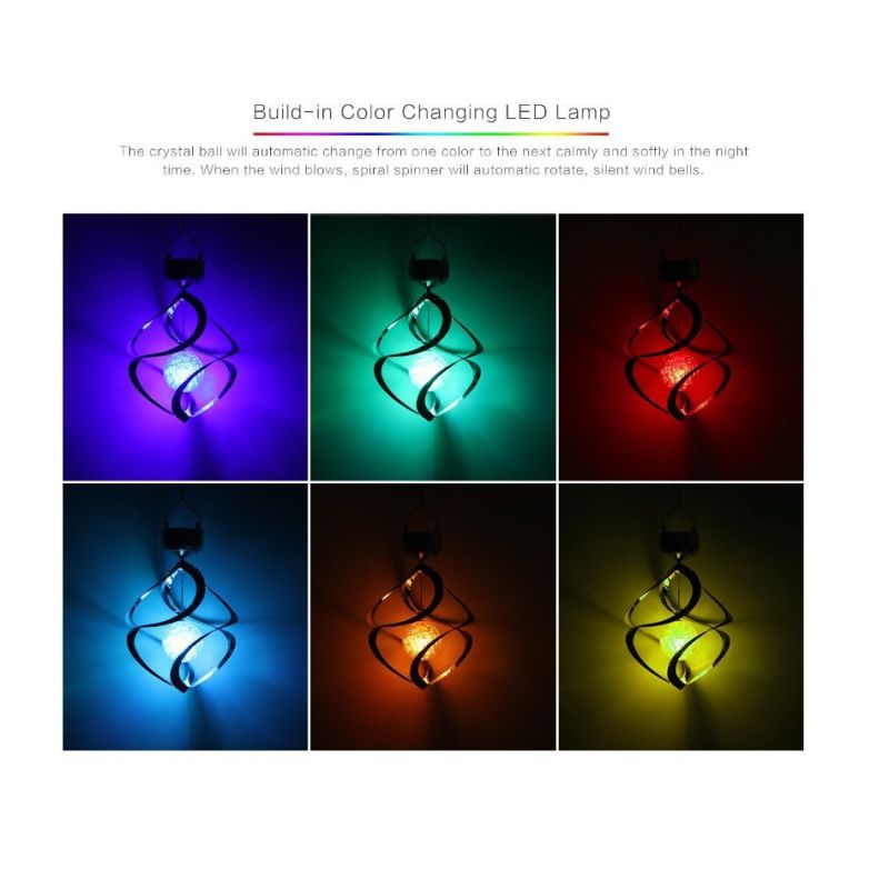 Solarleuchten für den Außenbereich, Hofdekoration, Windspiele, LED-Farbwechsel, Hängeleuchte