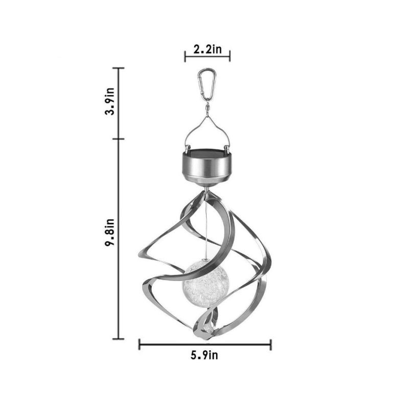 Solarleuchten für den Außenbereich, Hofdekoration, Windspiele, LED-Farbwechsel, Hängeleuchte