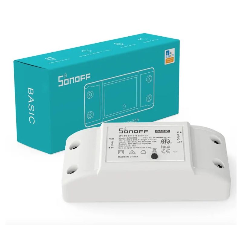 SONOFF Basic R2 WLAN-Schaltermodul Universal-WLAN-Unterbrecher-Timer DIY-WLAN-Smart-Lichtschalter für Smart Home-Arbeit mit Alexa