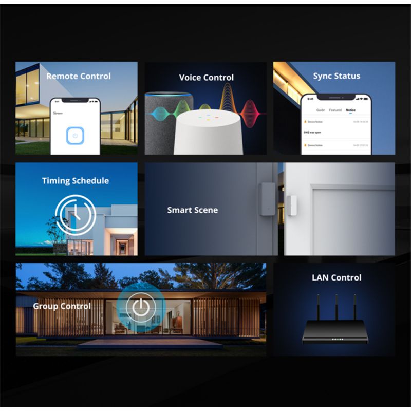 SONOFF Basic R2 WLAN-Schaltermodul Universal-WLAN-Unterbrecher-Timer DIY-WLAN-Smart-Lichtschalter für Smart Home-Arbeit mit Alexa