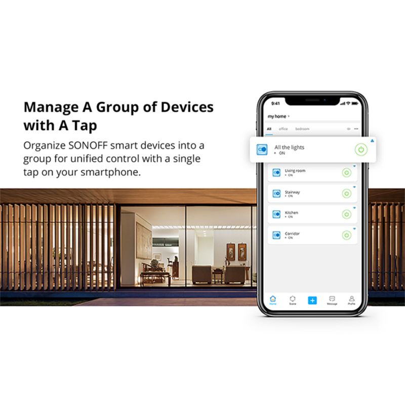 SONOFF Basic R2 WLAN-Schaltermodul Universal-WLAN-Unterbrecher-Timer DIY-WLAN-Smart-Lichtschalter für Smart Home-Arbeit mit Alexa
