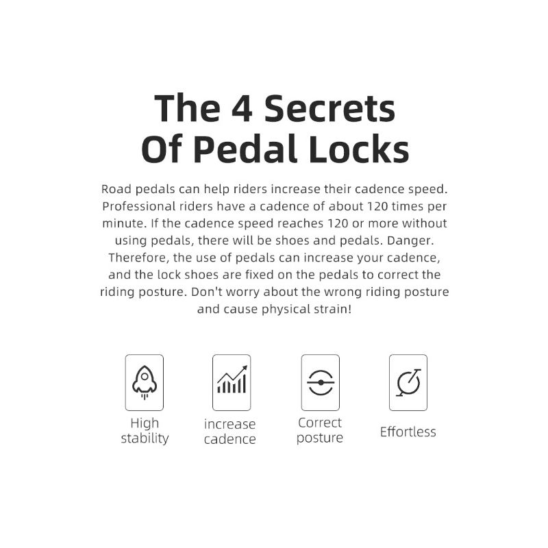 ROCKBROS SPD-SL Radfahren Rennrad Fahrrad Selbstsichernde Pedale Ultraleichte Aluminiumlegierung 2 Fahrradpedal mit abgedichtetem Lager