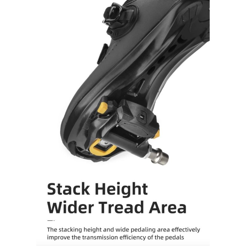 ROCKBROS SPD-SL Radfahren Rennrad Fahrrad Selbstsichernde Pedale Ultraleichte Aluminiumlegierung 2 Fahrradpedal mit abgedichtetem Lager