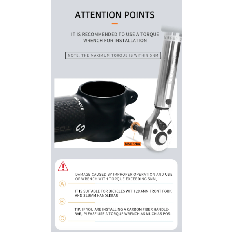 TOSEEK Fahrrad Lenker Vorbau 28,6-31,8mm Aluminium  Carbon Vorbau Angle6 17 Mtb Lenker Vorbau MTB Vorbau Ersatzteile für Fahrrad