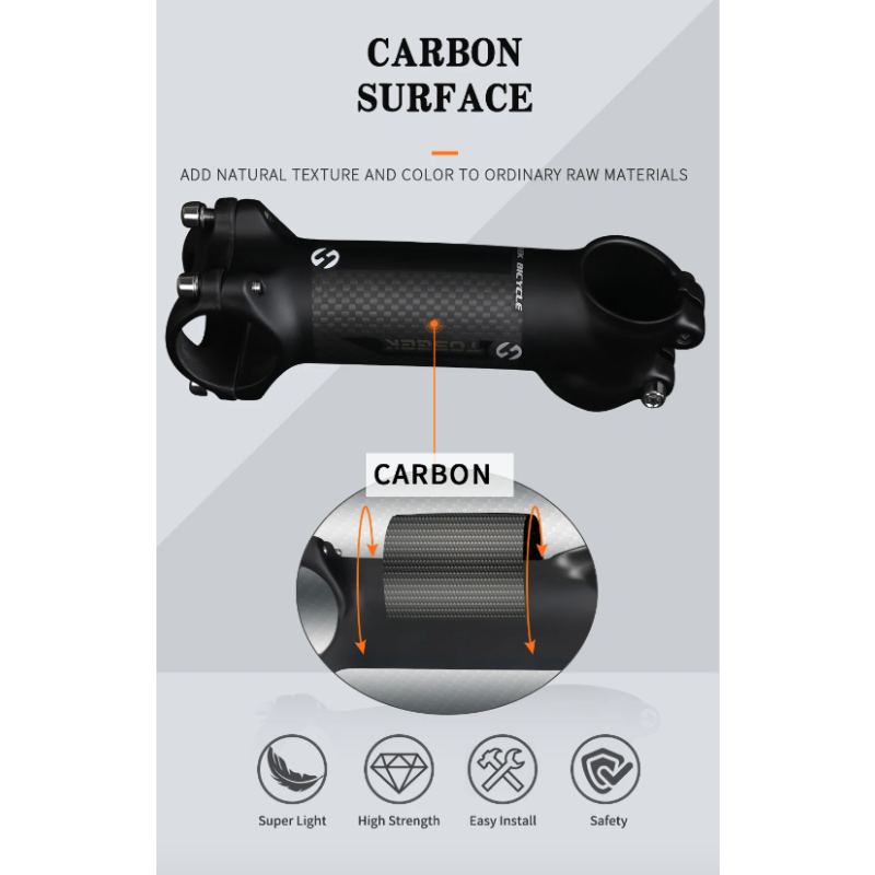 TOSEEK Fahrrad Lenker Vorbau 28,6-31,8mm Aluminium  Carbon Vorbau Angle6 17 Mtb Lenker Vorbau MTB Vorbau Ersatzteile für Fahrrad