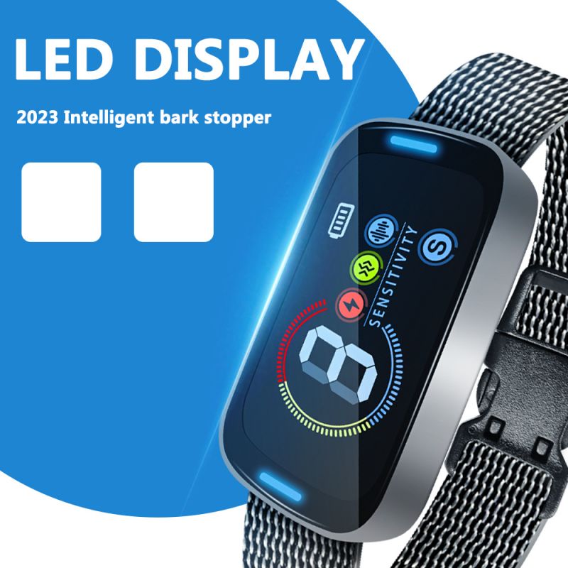 Anti-Bell-Gerät für Hunde, klein, intelligent, elektrisch, Ultraschall, Hundetrainingshalsband, Hund hört auf zu bellen