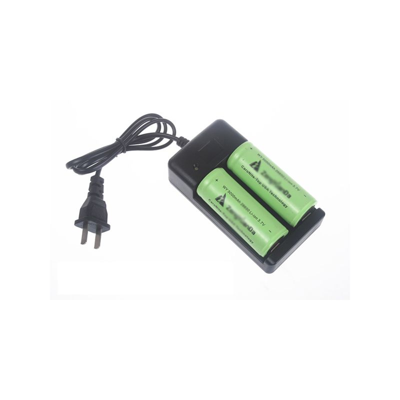 Batterieladegerät für doppelte 18650/26650 wiederaufladbare Batterien (AC 100 ~ 240V)
