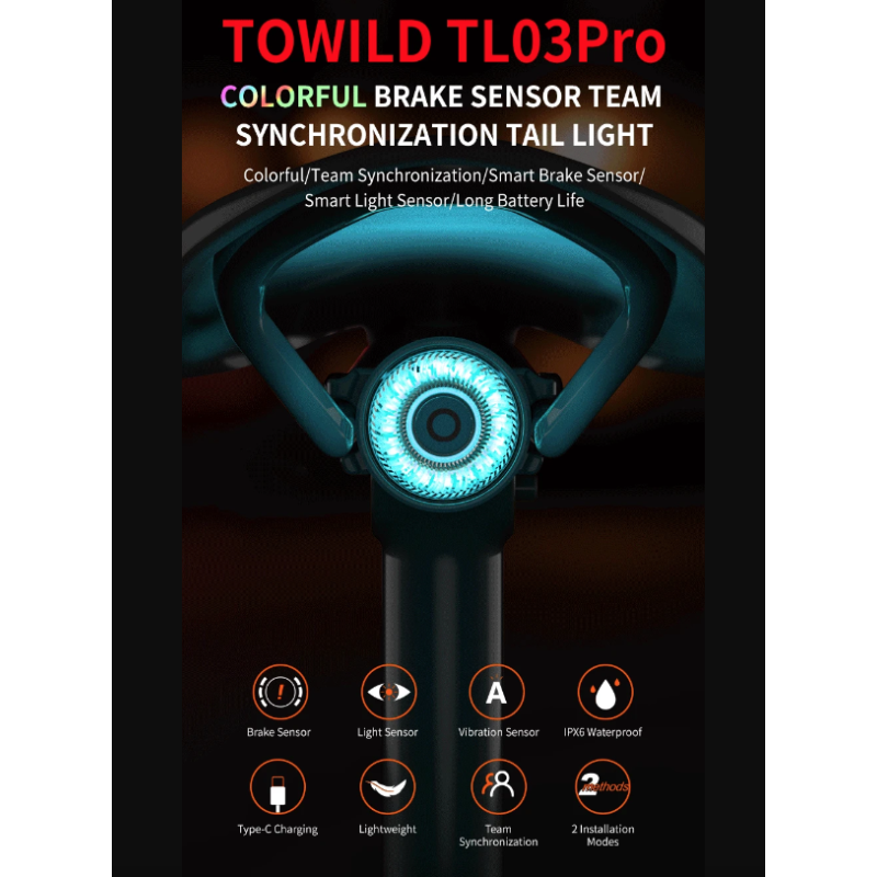 TOWILD TL03Pro Fahrradrücklicht LED Fahrradrücklicht