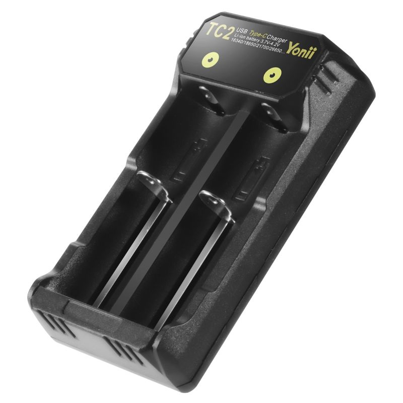TC2 USB Typ-c Ladegerät Li-Ionen-Akku 3,7 V-4,2 V 18650/16340/21700