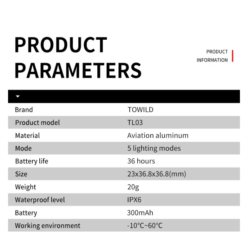 TOWILD TL03 Fahrrad Smart Auto Brake Sensing Light LED Fahrradrücklicht Fahrradrücklicht Warnfahrradrücklicht