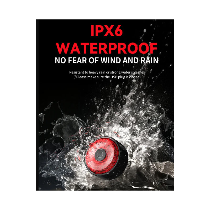 TOWILD TL03 Fahrrad Smart Auto Brake Sensing Light LED Fahrradrücklicht Fahrradrücklicht Warnfahrradrücklicht