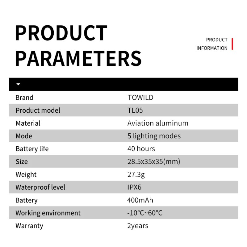 TOWILD TL05 Rücklicht Fahrrad Smart Auto Brake Sensing Light IPX6 Wasserdichtes USB-Lade-LED-Fahrradlicht Warnrücklicht