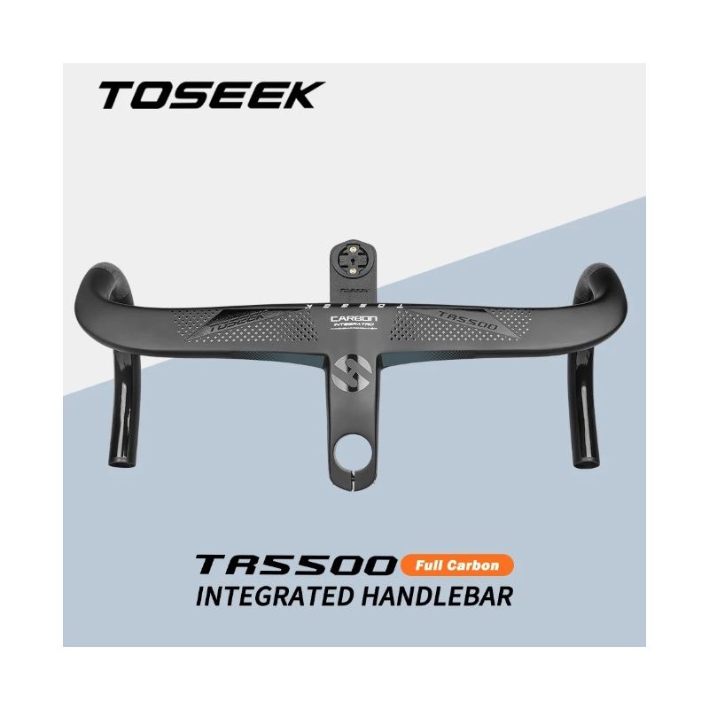 TOSEEK TR5500 Rennrad Vollcarbon Vorbau Integrierter Fahrradlenker Ultraleicht 28,6 mm Fahrradteile Zubehör