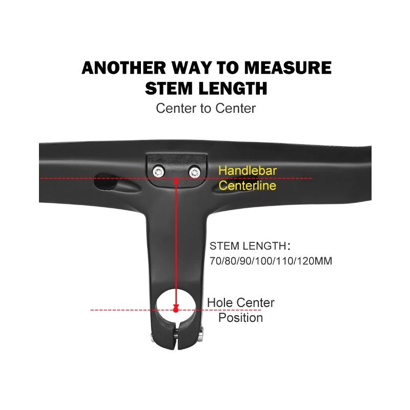 TOSEEK TR5500 Rennrad Vollcarbon Vorbau Integrierter Fahrradlenker Ultraleicht 28,6 mm Fahrradteile Zubehör