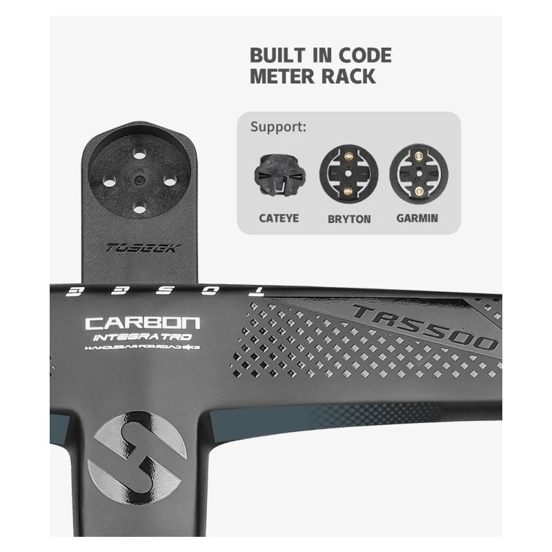 TOSEEK TR5500 Rennrad Vollcarbon Vorbau Integrierter Fahrradlenker Ultraleicht 28,6 mm Fahrradteile Zubehör