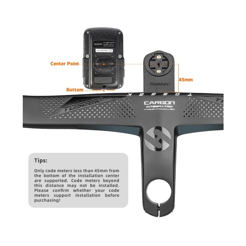 TOSEEK TR5500 Rennrad Vollcarbon Vorbau Integrierter Fahrradlenker Ultraleicht 28,6 mm Fahrradteile Zubehör