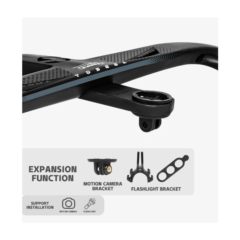 TOSEEK TR5500 Rennrad Vollcarbon Vorbau Integrierter Fahrradlenker Ultraleicht 28,6 mm Fahrradteile Zubehör