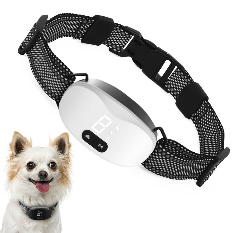 Automatisches Anti-Bell-Hundehalsband, wiederaufladbarer Bark-Stopper, effektiver Stopp des Bellens, wasserdichtes IP67-Halsband für Hunde