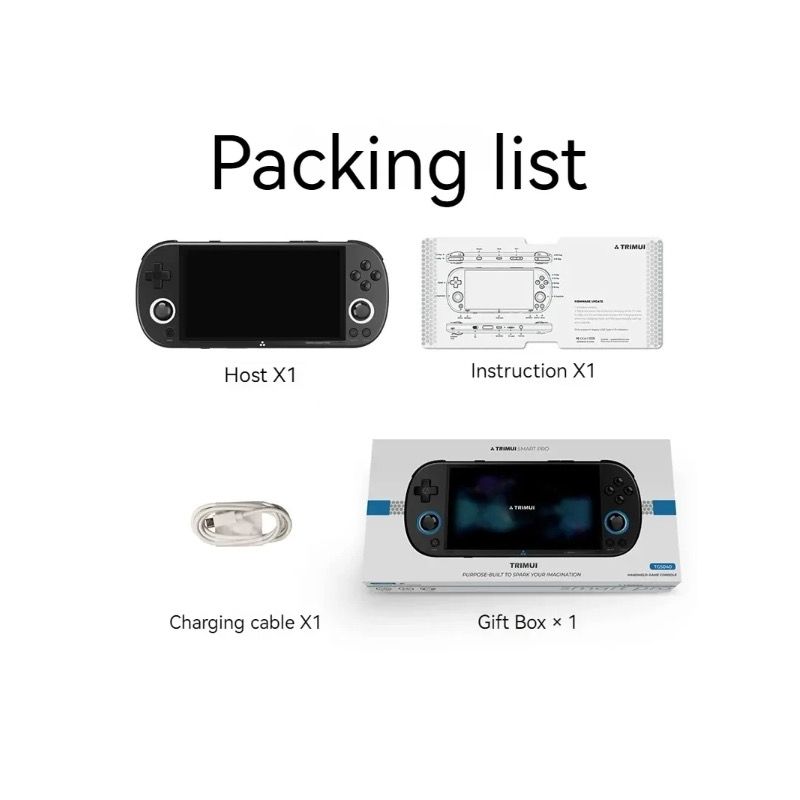 Trimui Smart Pro Vintage Handheld-Spielekonsole Drahtlose Handheld-Gamer-Konsole Retro Arcade 4,96-Zoll-HD-IPS-Bildschirm-Spielekonsole