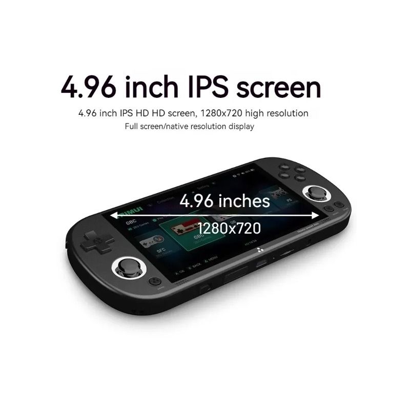 Trimui Smart Pro Vintage Handheld-Spielekonsole Drahtlose Handheld-Gamer-Konsole Retro Arcade 4,96-Zoll-HD-IPS-Bildschirm-Spielekonsole
