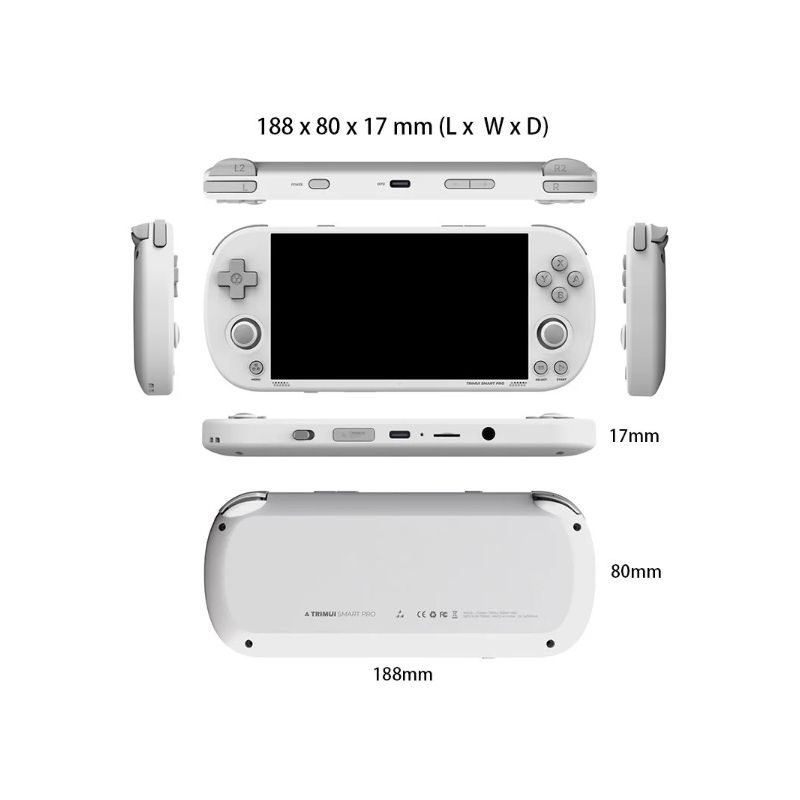 Trimui Smart Pro Vintage Handheld-Spielekonsole Drahtlose Handheld-Gamer-Konsole Retro Arcade 4,96-Zoll-HD-IPS-Bildschirm-Spielekonsole