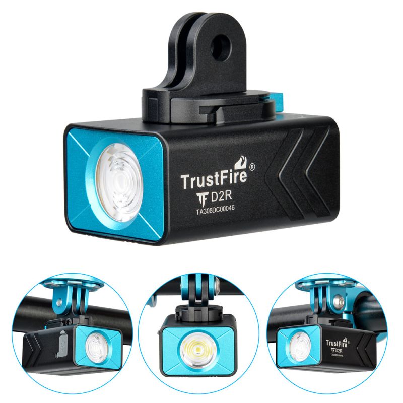 TrustFire D2R Fahrradlicht vorne 450LM Fahrradlampe Typ-C Wiederaufladbares Fahrradlicht