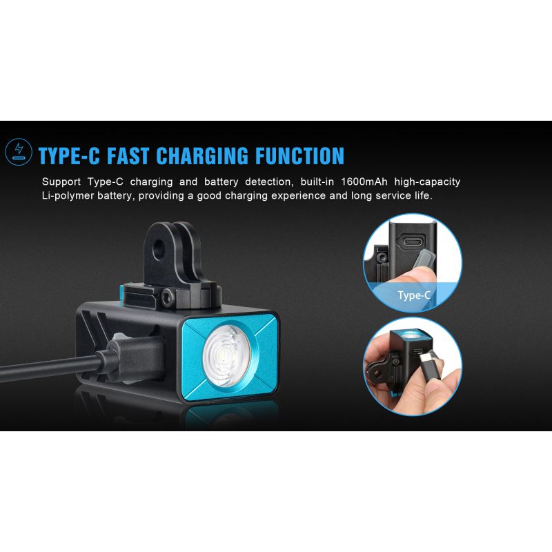 TrustFire D2R Fahrradlicht vorne 450LM Fahrradlampe Typ-C Wiederaufladbares Fahrradlicht