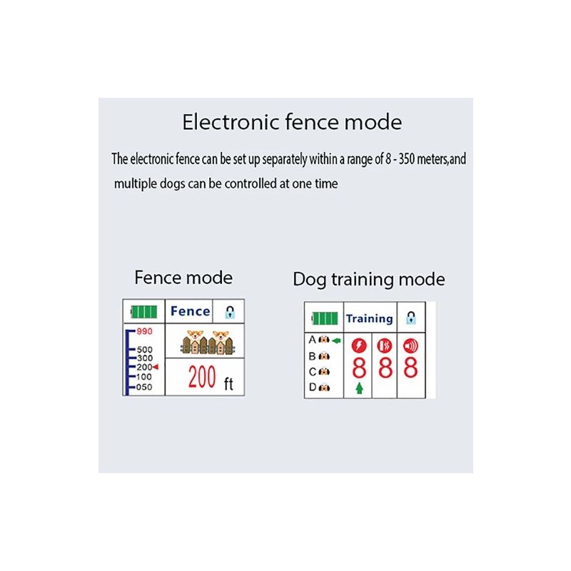Pet Drahtlose Elektronische Zaun Smart Hund Training Gerät Anti-Verloren Und Anti-Bell Elektrische Schock Colla