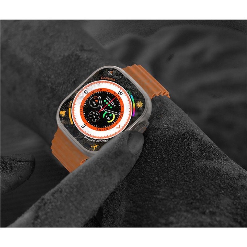49mm Smart Watch Ultra 9 Bluetooth Anruf NFC Kompass GPS Route Track Ip68 Smartwatch