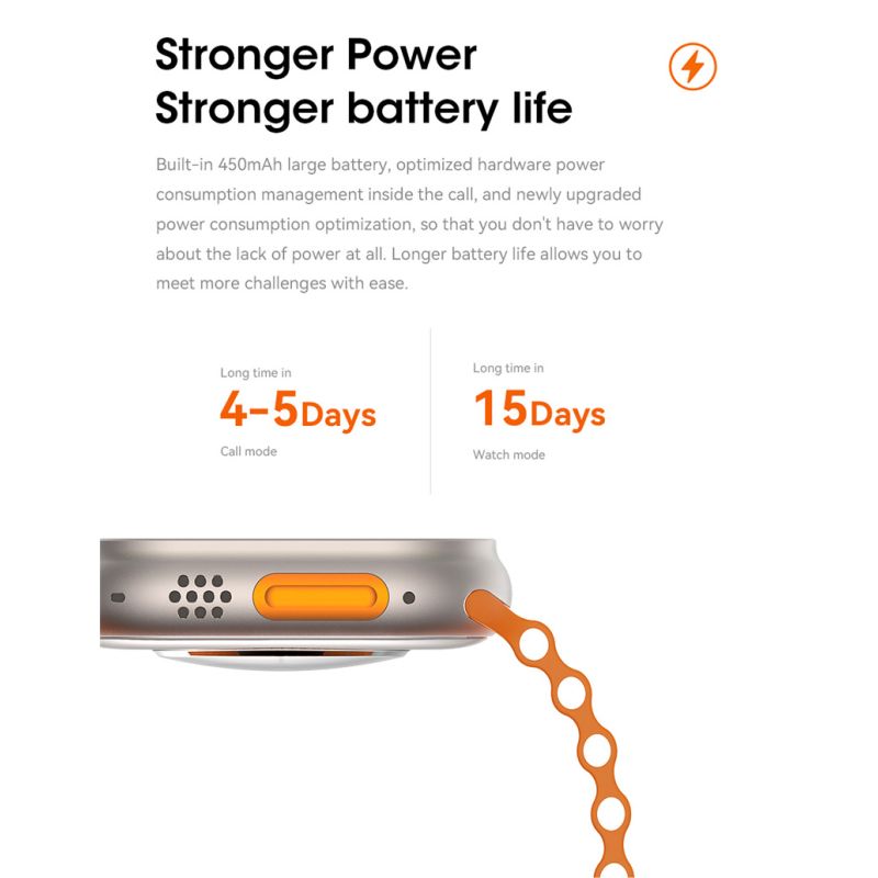 49mm Smart Watch Ultra 9 Bluetooth Anruf NFC Kompass GPS Route Track Ip68 Smartwatch