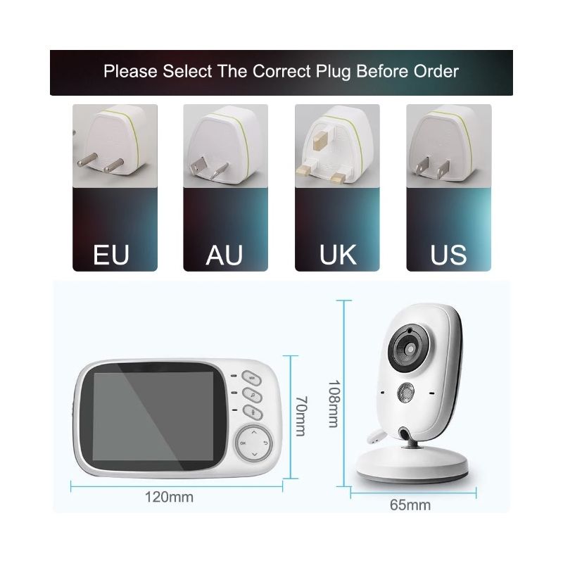 VB603 Video Baby Monitor 2.4G Mutter Kinder Zwei-Wege-Audio Nachtsicht Überwachungskameras