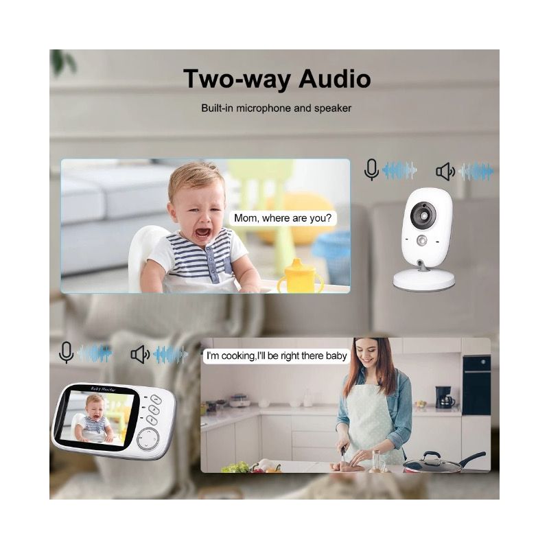 VB603 Video Baby Monitor 2.4G Mutter Kinder Zwei-Wege-Audio Nachtsicht Überwachungskameras