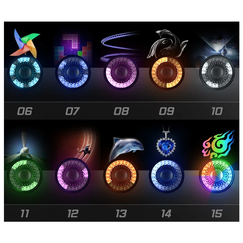 Vielseitiges Fahrrad-Rücklicht, wiederaufladbares intelligentes Bremslicht, kabellose Fernbedienung, Richtungslichter, bunter Blitz