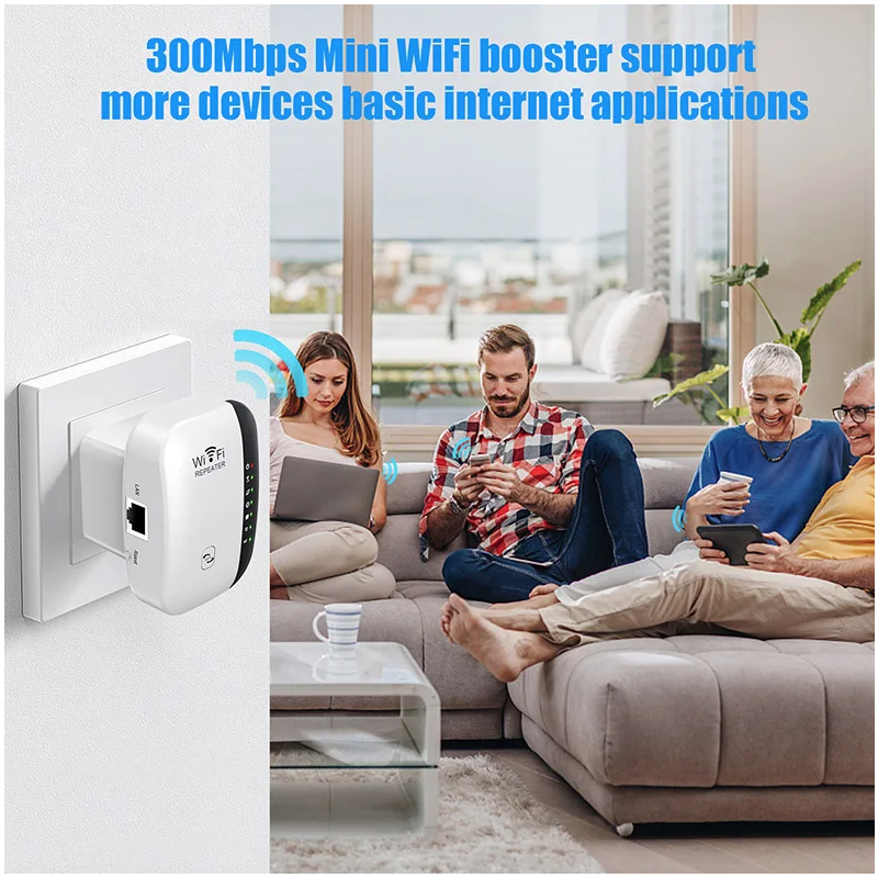Wifi Repeater Drahtlose Signal Verstärker Erweiterte Netzwerk Enhancer Home Router Durch Die Wand Schlafzimmer Empfangen Moving