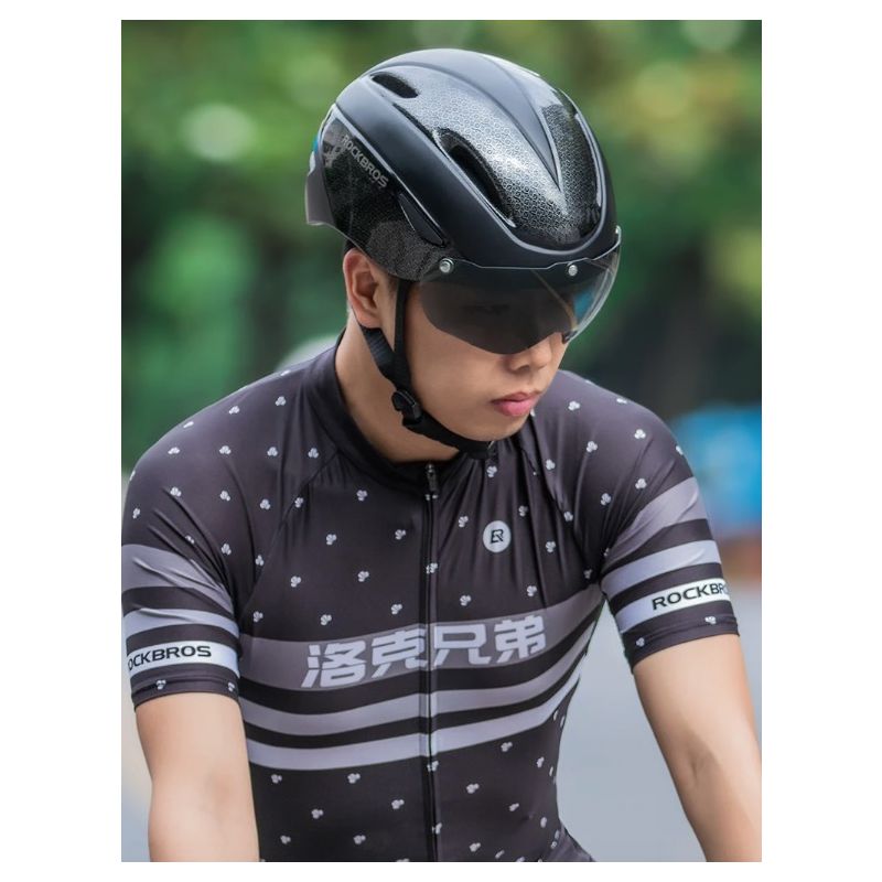 ROCKBROS Fahrradhelm, Radfahren, LED-Licht, wiederaufladbar, Fahrradhelm, Mountainbike, Rennrad, Helm, Sport, sicherer Hut