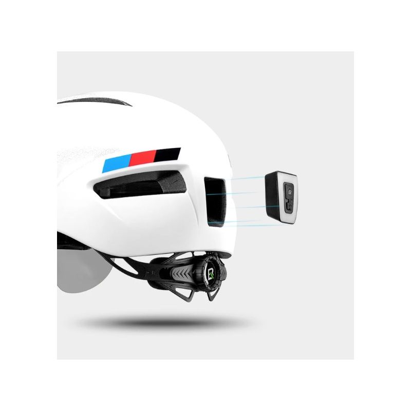 ROCKBROS Fahrradhelm, Radfahren, LED-Licht, wiederaufladbar, Fahrradhelm, Mountainbike, Rennrad, Helm, Sport, sicherer Hut