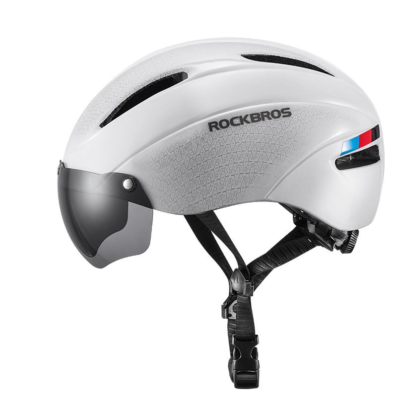 ROCKBROS Fahrradhelm, Radfahren, LED-Licht, wiederaufladbar, Fahrradhelm, Mountainbike, Rennrad, Helm, Sport, sicherer Hut