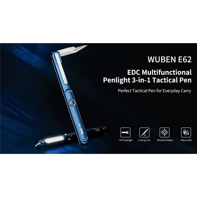Wuben E62 Multifunktionales Stiftlicht - Bester EDC-LED-Stift mit Taschenlampe