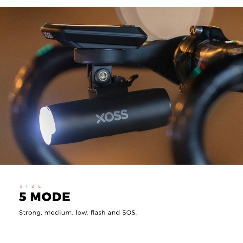 XOSS XL-400 Fahrradlicht Scheinwerfer Wasserdicht USB wiederaufladbar Rennrad MTB Frontlampe Fahrrad Blitzlicht