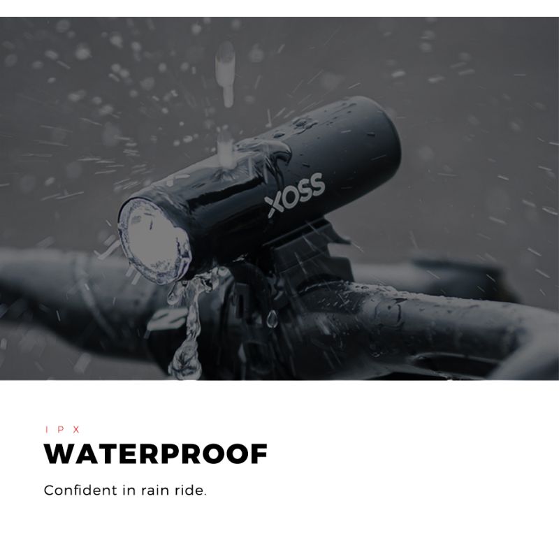 XOSS XL-400 Fahrradlicht Scheinwerfer Wasserdicht USB wiederaufladbar Rennrad MTB Frontlampe Fahrrad Blitzlicht