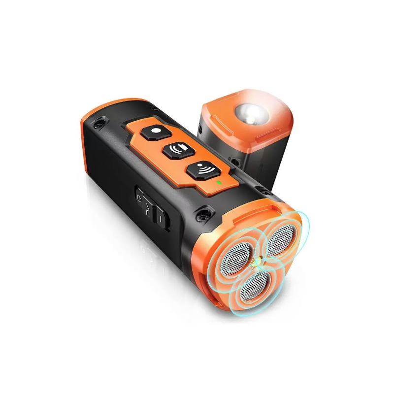 Ultraschall-Hundeabwehrgerät, wiederaufladbares Anti-Bell-Abschreckungsgerät für Hunde mit LED-Taschenlampe
