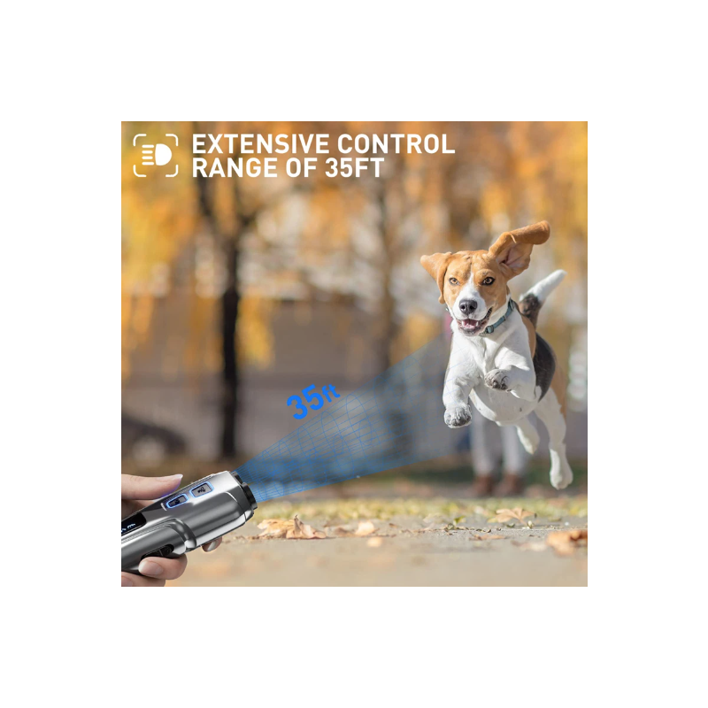 Ultraschall-Hundeabwehrgerät, Anti-Bell-Stopp-Kontrolle, Bell-Training, Hochleistungs-Hundeabwehr mit LED-Taschenlampe