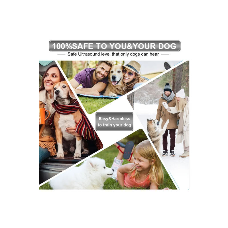 Ultraschall-Hundeabwehrgerät, Anti-Bell-Stopp-Kontrolle, Bell-Training, Hochleistungs-Hundeabwehr mit LED-Taschenlampe