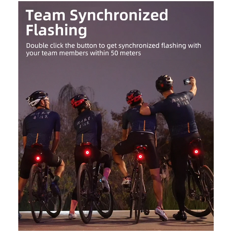 XOSS XR Pro Fahrradrücklicht Smart Auto Brake Sensing Rücklicht LED Aufladen Wasserdichtes Fahrradrücklicht Fahrradzubehör
