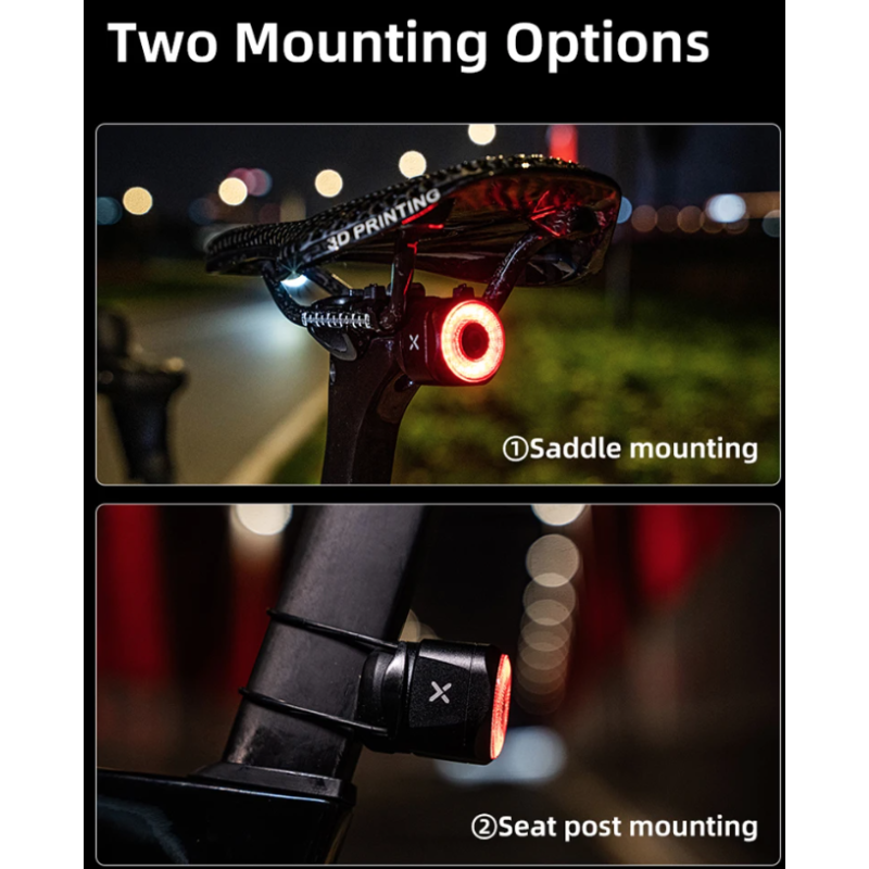 XOSS XR Pro Fahrradrücklicht Smart Auto Brake Sensing Rücklicht LED Aufladen Wasserdichtes Fahrradrücklicht Fahrradzubehör
