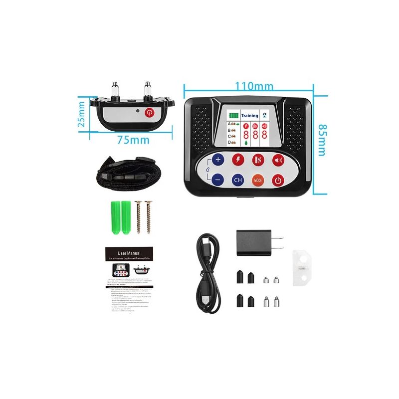 Pet Drahtlose Elektronische Zaun Smart Hund Training Gerät Anti-Verloren Und Anti-Bell Elektrische Schock Colla