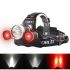 Boruit RJ-3000 LED-Scheinwerfer T6 weißes Licht und 2 x XPE R5 grüne Licht-LED-Scheinwerfer