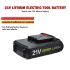  21V Lithium-Batterie-Li-Ion-Batterie-Stromwerkzeuge Wiederaufladbare Bohrer für schnurlosen Schraubendreher-Batterie Elektrische Bohrer