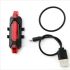Tragbare USB-Wiederaufladbare Fahrradschwanz-Hecksicherheits-Warnlicht-Taillight