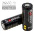 Soshine 26650 5500mAh 3.7V Li-Ion wiederaufladbare Batterie -2-Packung
